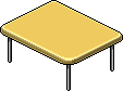 Square Dining Table [Sunflower Yellow]