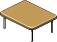 Square Dining Table [Bronze Gold]