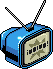Portable Blue TV