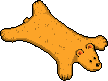 Golden Sun Faux-Fur Bear Rug