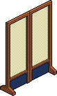 Midnight Blue Oriental Screen