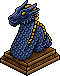 Midnight Blue Dragon Lamp