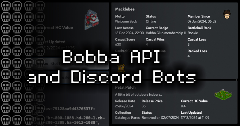Bobba API and Discord Bots