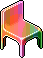 Rainbow plasto chair