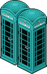 Lagoon Turquoise Phone Box