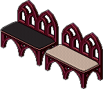 Lotus Gothic Sofa Duo