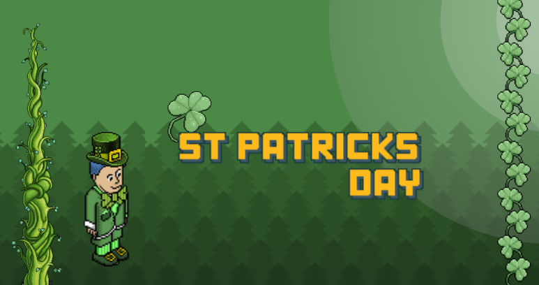 St Patrick's Day in Habbo Hotel