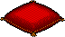 Red Silk Pillow