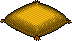 Gold Feather Pillow