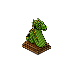 Elf Green Dragon Lamp